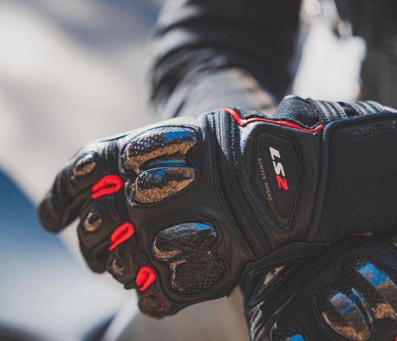 LS2 Spark II Leather Black/H-V MAN